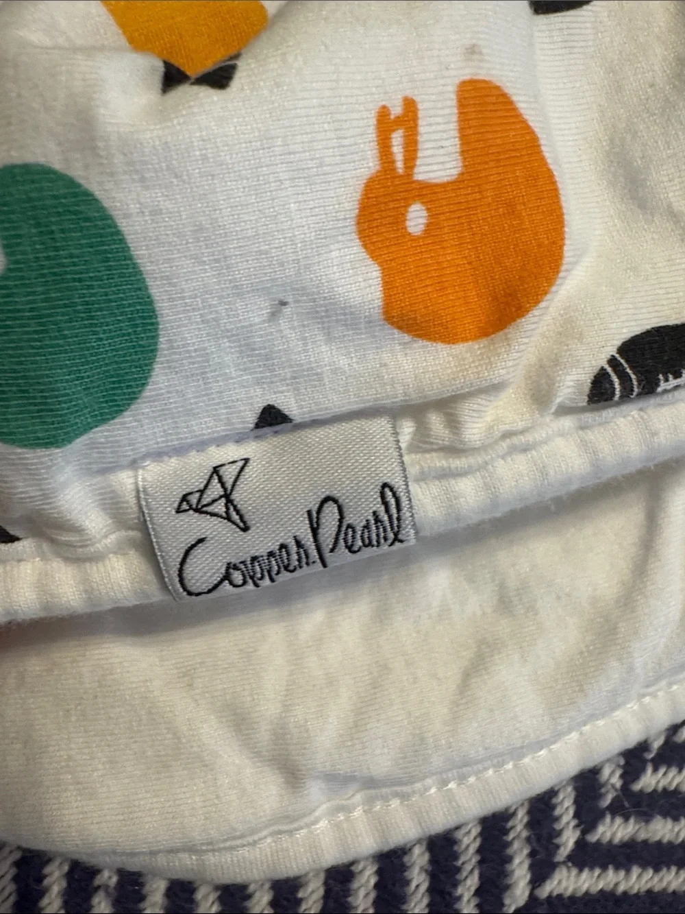 Cooper Pearl 2 pack Reversible Baby Burp Cloths — Football Prints